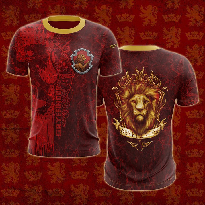 The Brave Gryffindor Harry Potter New Unisex 3D T-shirt S