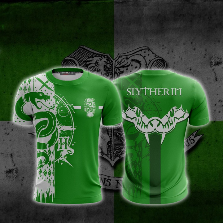 Quidditch Slytherin Harry Potter Unisex 3D T-shirt S