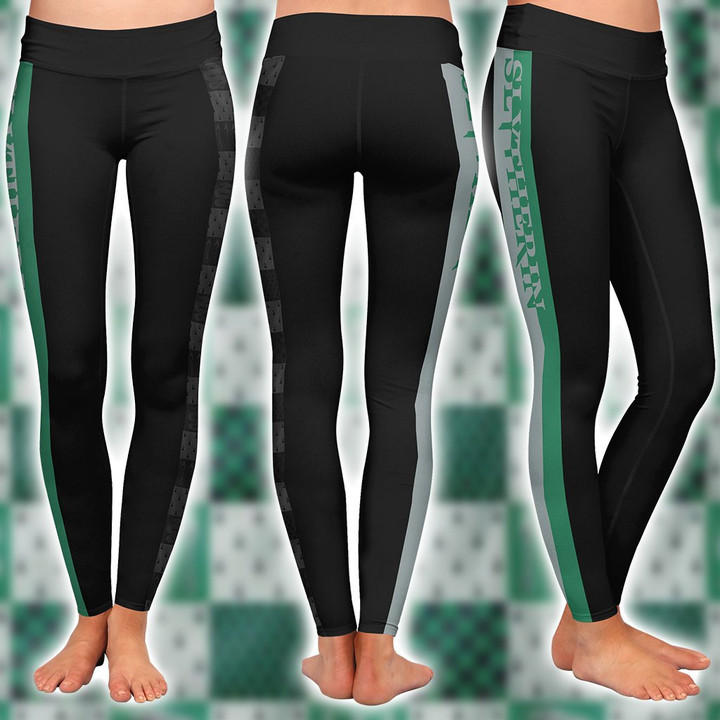 Slytherin House Harry Potter Simple Style 3D Leggings S