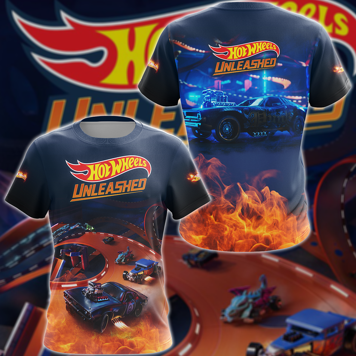 Hot Wheels Unleashed Video Game 3D All Over Print T-shirt Tank Top Zip Hoodie Pullover Hoodie Hawaiian Shirt Beach Shorts Jogger T-shirt S