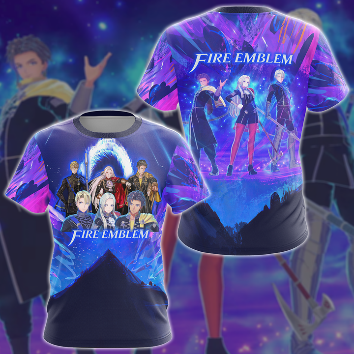 Fire Emblem Video Game 3D All Over Printed T-shirt Tank Top Zip Hoodie Pullover Hoodie Hawaiian Shirt Beach Shorts Jogger T-shirt S