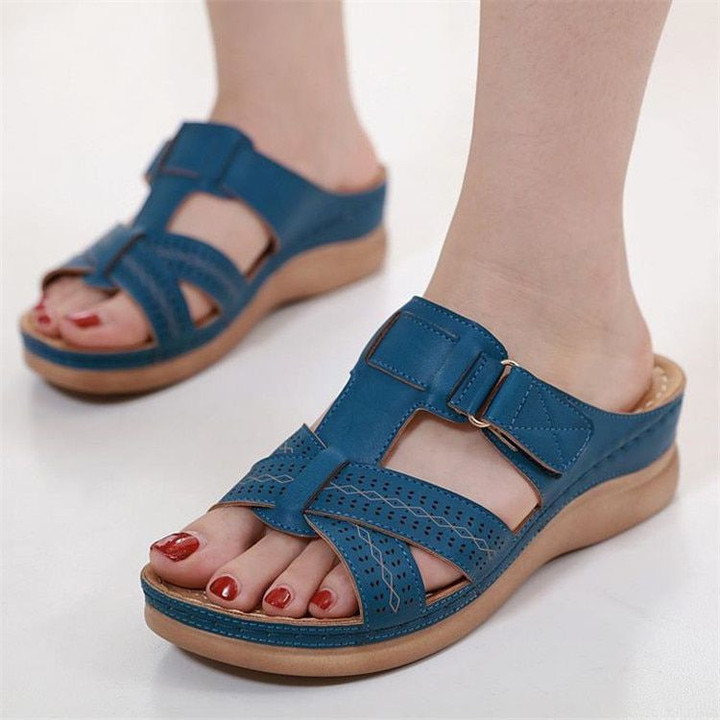 Wedge Slip-on Flat Sandals