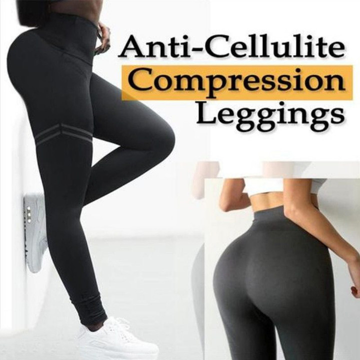High Waist Anti-Cellulite Compression Slim Leggings