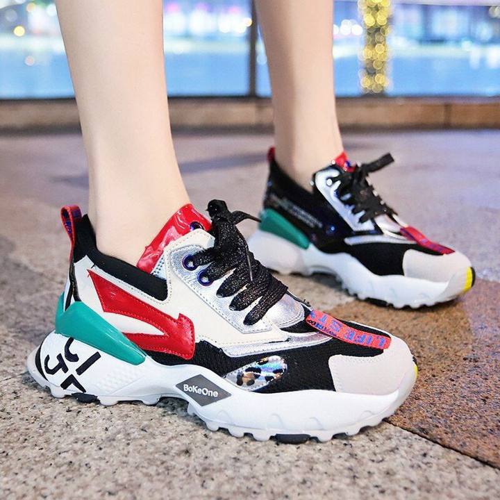 Super Cool Flat Heels Casual Colorful Sneakers