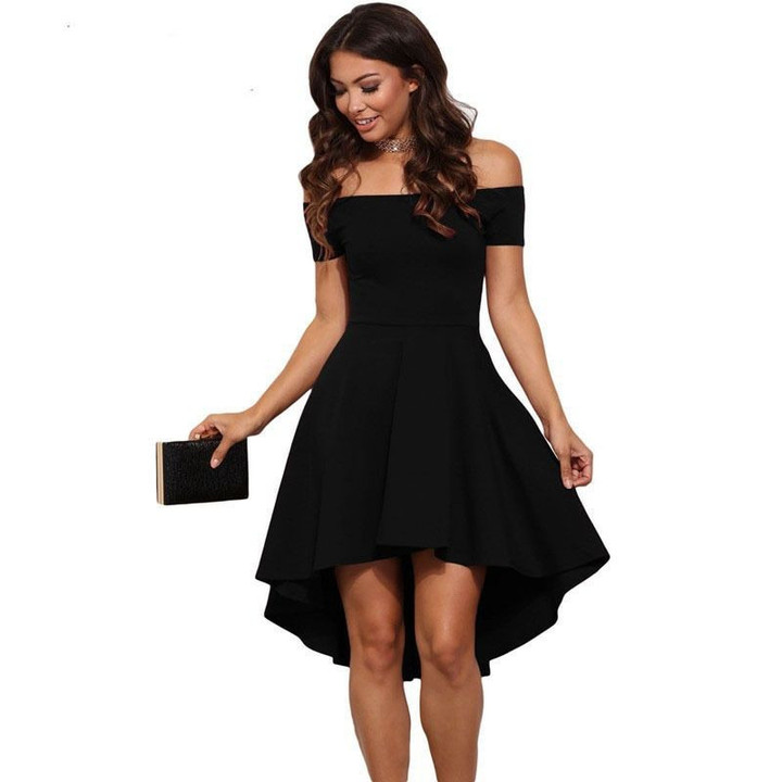 Casual Off Shoulder Sexy Party Evening vintage dresses