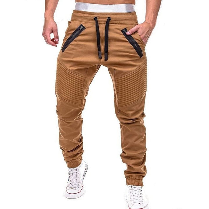 Casual Joggers Solid Thin Cargo pants
