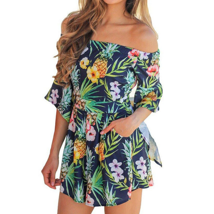 Fashion Casual Beach Style Loose bohemian rompers