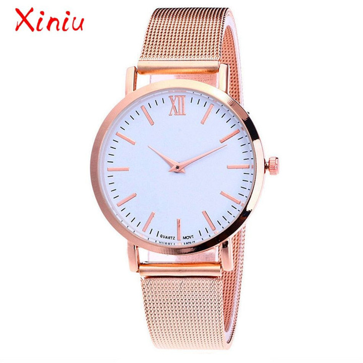 Tops Stainless Steel Band Watch Rose watches