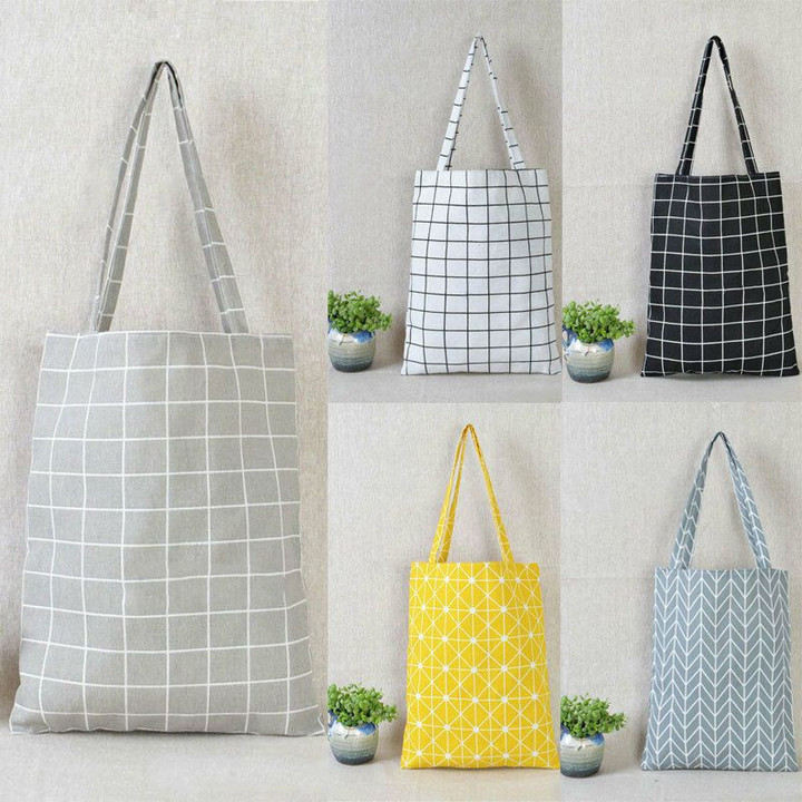 Wholesale Cotton Linen Shopping Tote handbags