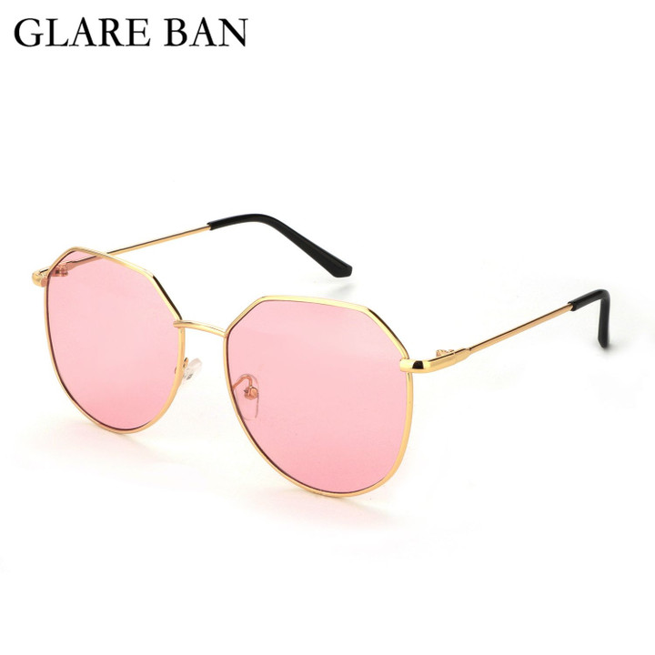 Pink Glasses Dames Oversized Sunglasses