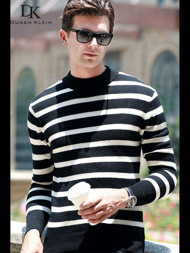 Klein Basic Pullover Slim Fit Long Sleeve Knitwear Cashmere sweaters