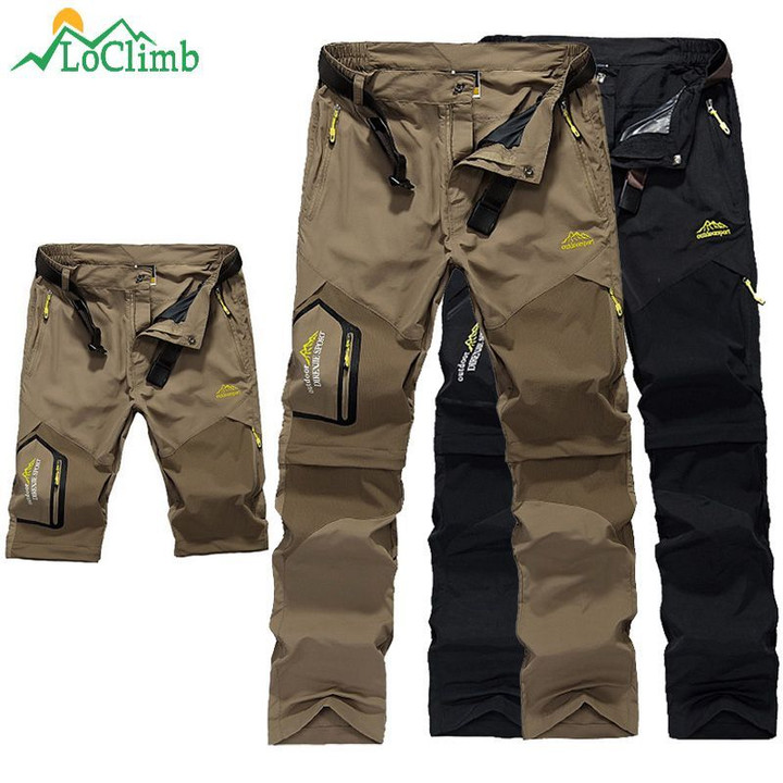 Outdoor Hiking Mountain Climbing Trousers Removable Trekking Pants
