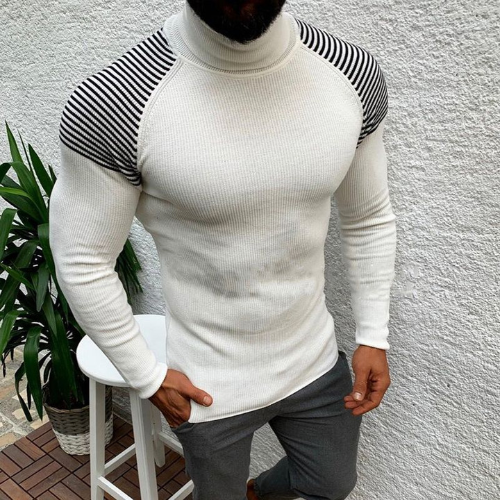 Pullover Casual  Knitted Clothes Turtleneck Slim Fit Warm sweaters