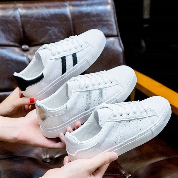 Casual Shoes Lace Up White women sneakers & shoes