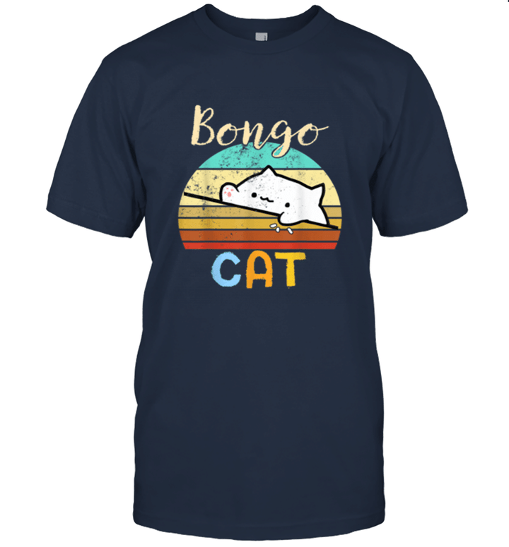 Vintage sunset Bongo Cat Unisex T-Shirt