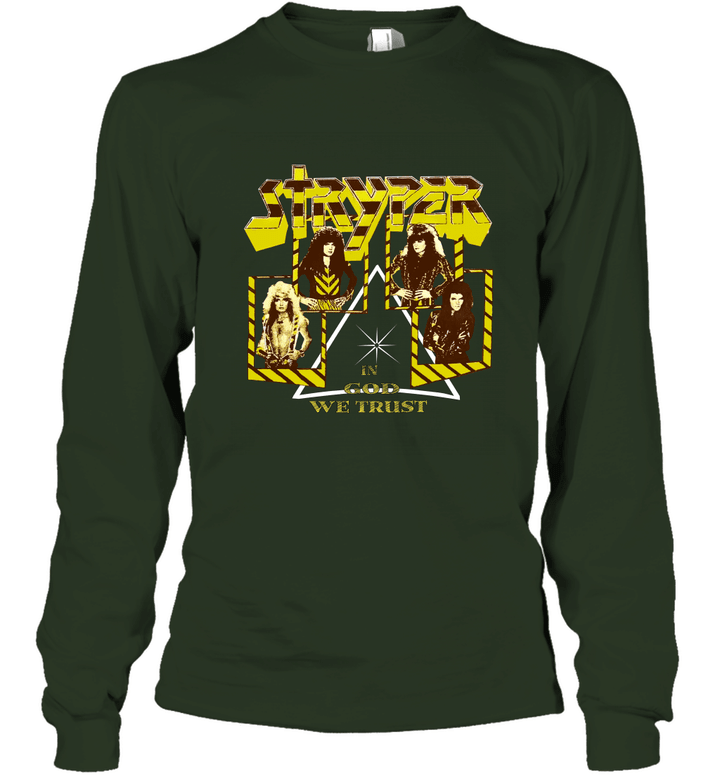 Vintage STRYPER 1988 In God We Trust Tour Shirt 80s Christian Rock Unisex Long Sleeve
