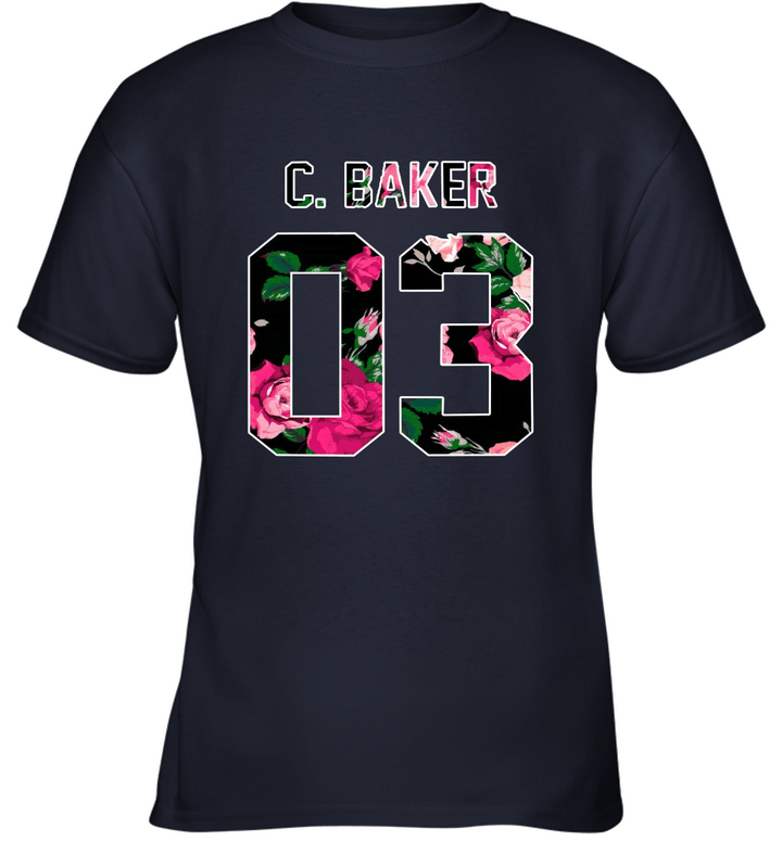Cash Baker  Colorful Flowers 3 Youth T-Shirt