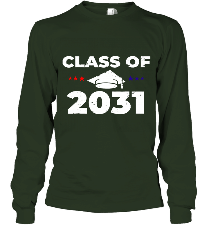 Class of 2031 Grow With Me Funny Unisex Long Sleeve