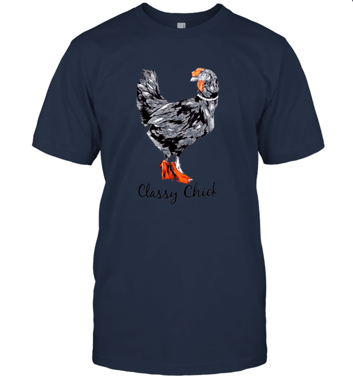 Classy Chick Funny, Cute Chicken Hen Humor Chiken Unisex T-Shirt