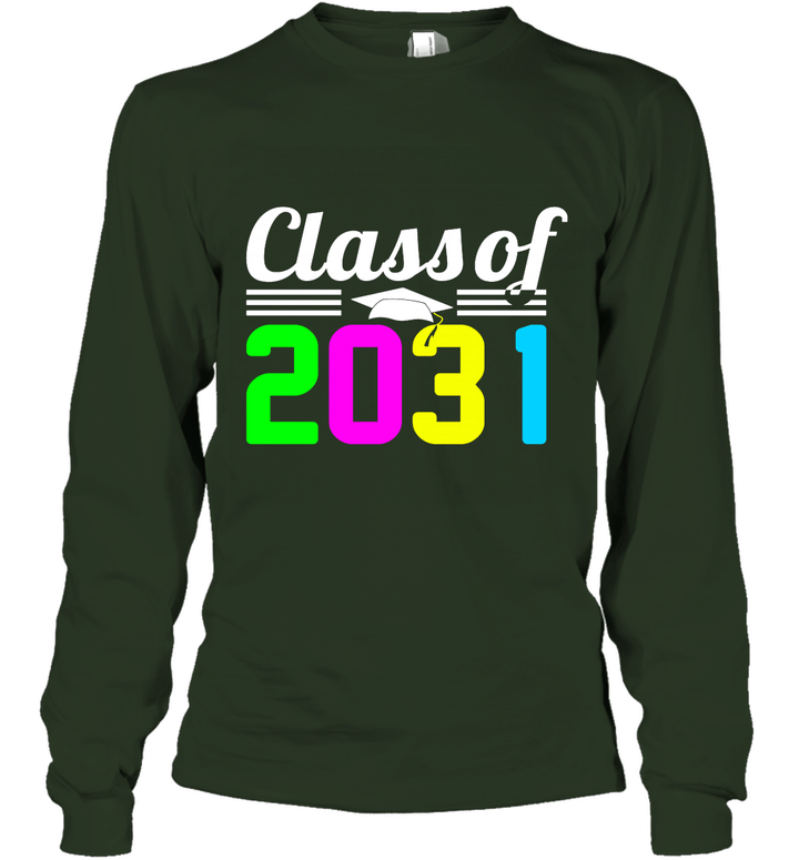 Class of 2031 Grow With Me Vintage Unisex Long Sleeve