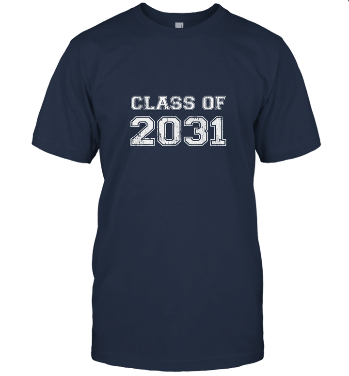 Class Of 2031 T Shirt  Graduate Kindergarten Seniors Unisex T-Shirt