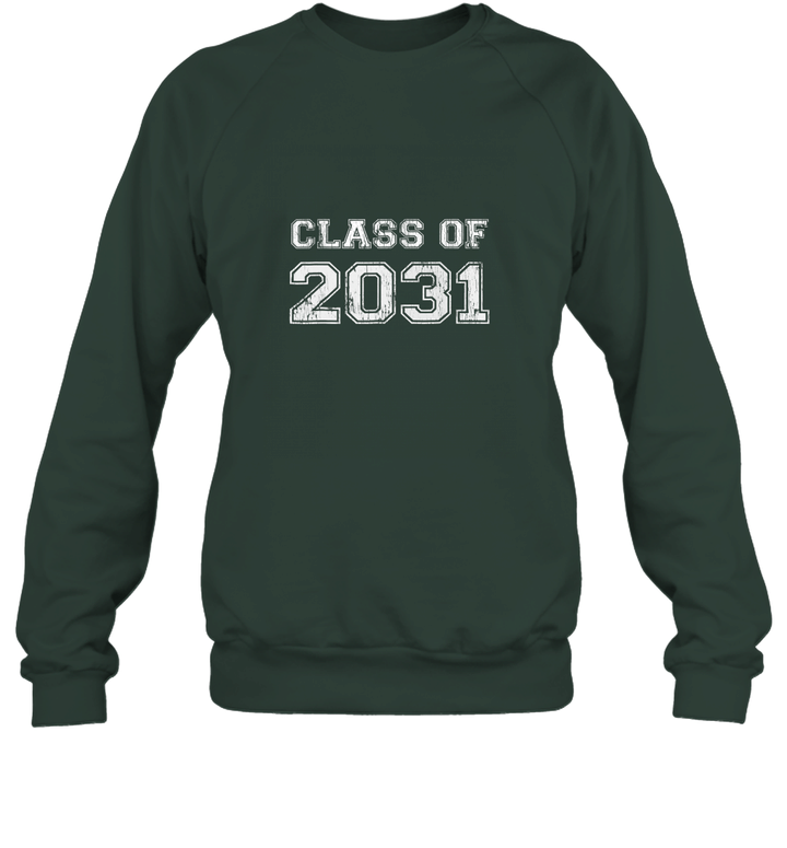 Class Of 2031 T Shirt  Graduate Kindergarten Seniors Unisex Crewneck Sweatshirt