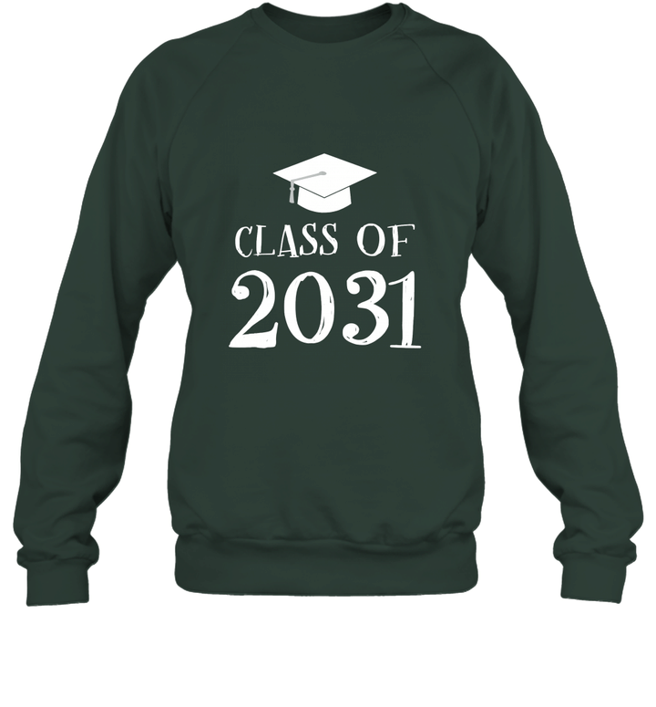 Class of 2031 Grow With Me First Day of School Shirt Unisex Crewneck Sweatshirt