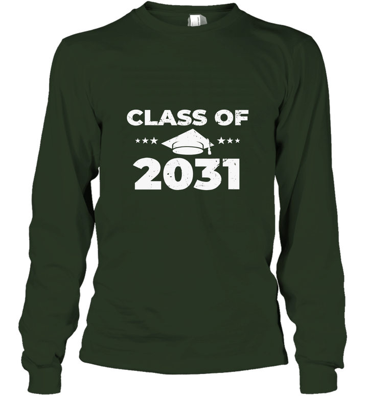 Class of 2031 First Day of School T Shirt Unisex Long Sleeve