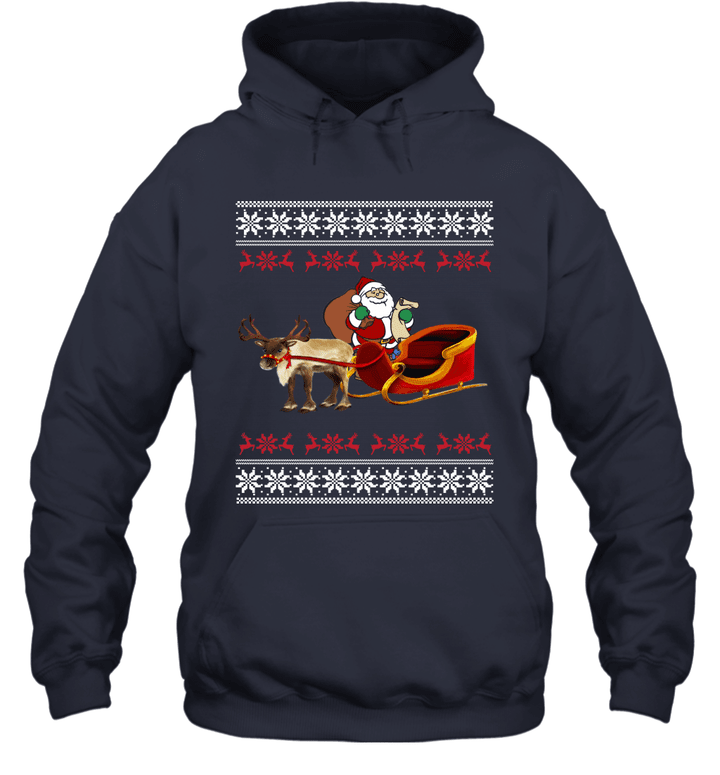 Christmas tee Santa T shirt Unisex Hoodie