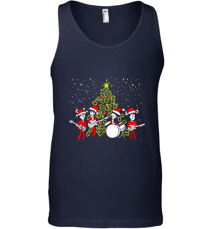 Christmas The Beatles T shirt Funny Santa Music Gift T Shirt Tank Top