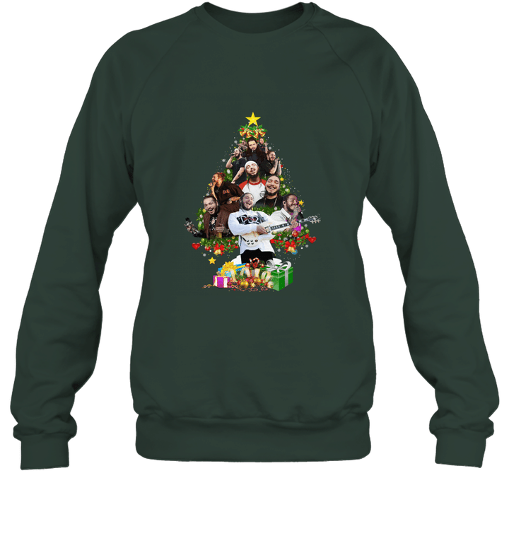 Christmas Post Malone Tree T shirt Gift For Christmas Unisex Crewneck Sweatshirt