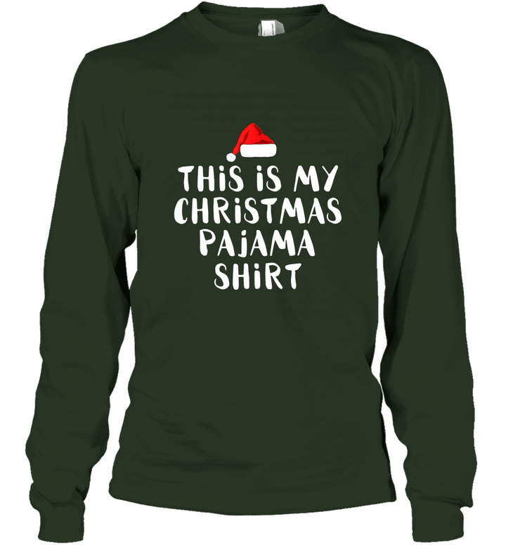 Christmas Pajama T Shirt Funny Christmas day Unisex Long Sleeve