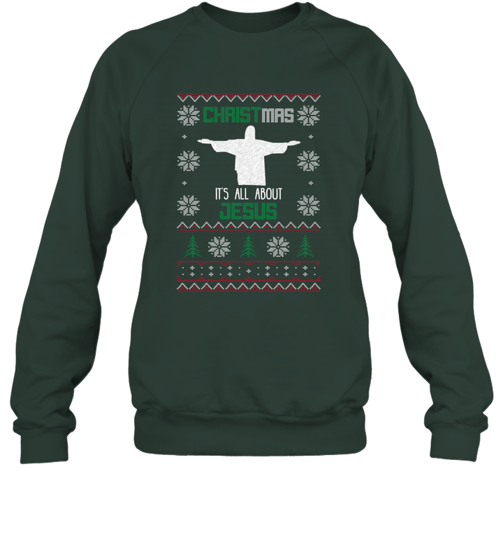 Christmas  It's All About Jesus Unisex Crewneck Sweatshirt