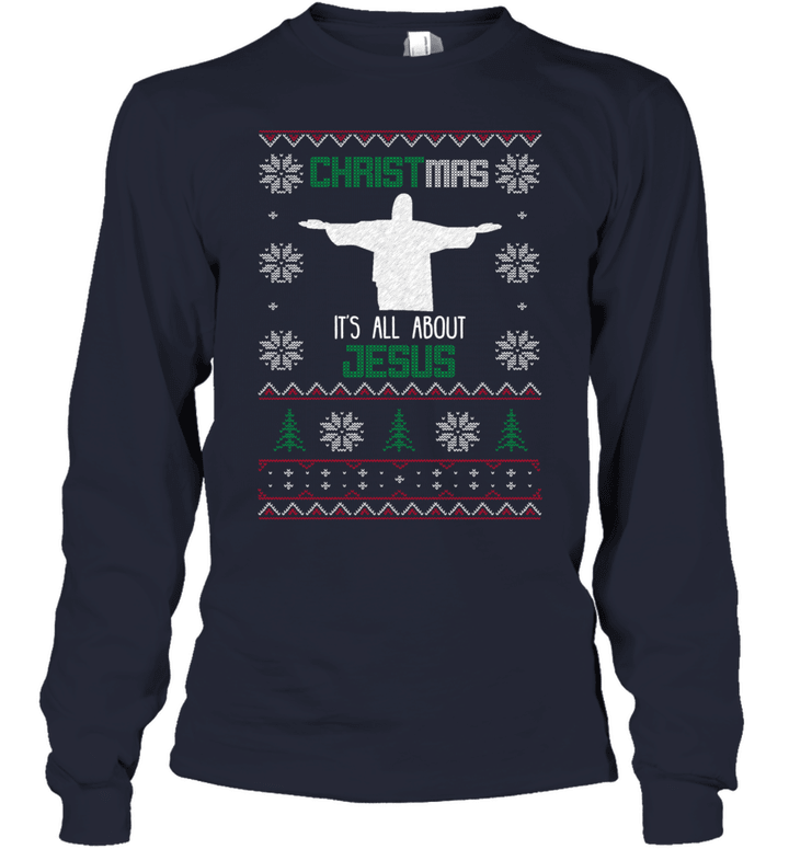 Christmas  It's All About Jesus Youth Long Sleeve