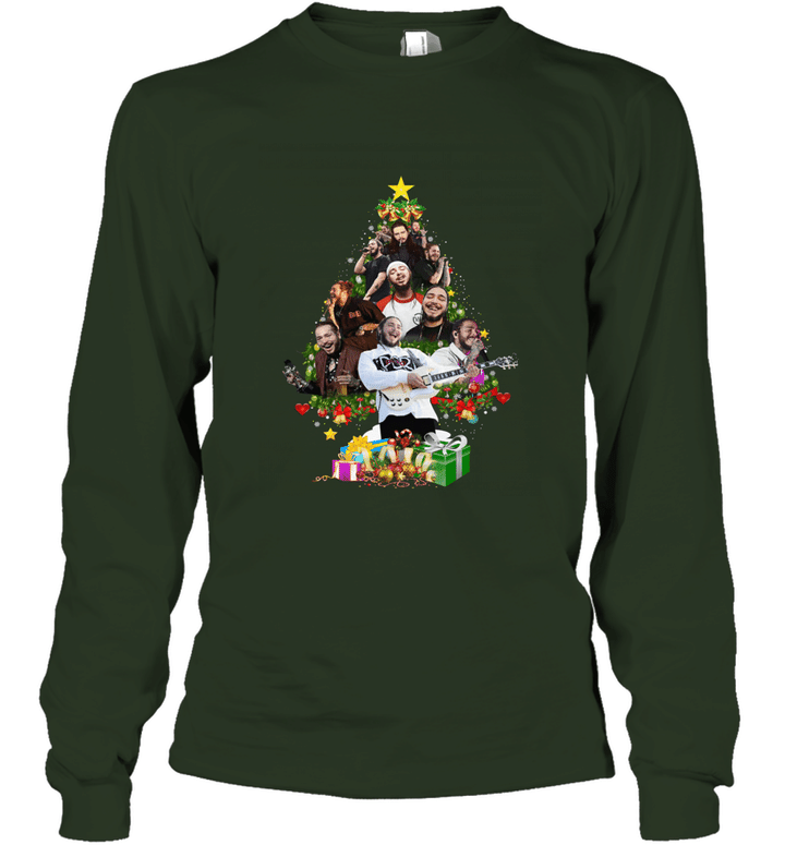 Christmas Home Malone Tree Gift For Christmas Unisex Long Sleeve