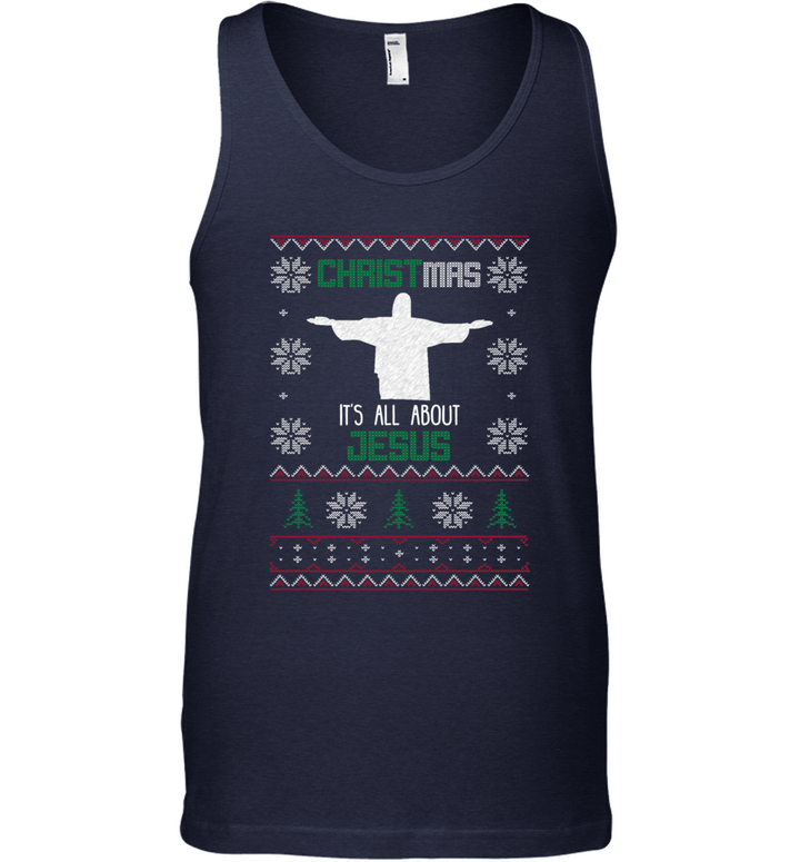 Christmas  It's All About Jesus Tank Top