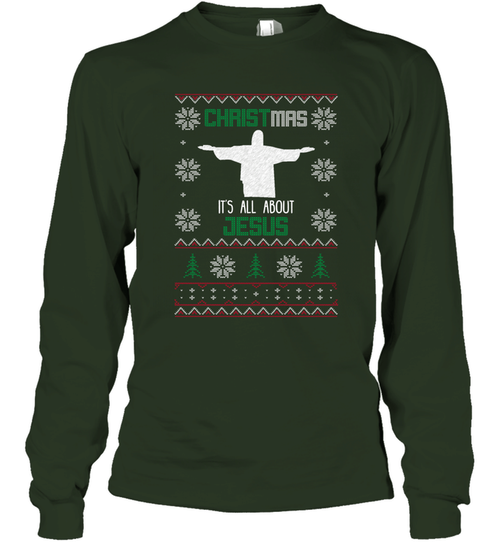 Christmas  It's All About Jesus Unisex Long Sleeve