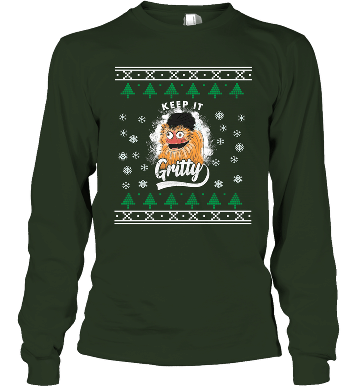 Christmas gift  Keep It Gritty Philly Hockey T Shirt Unisex Long Sleeve