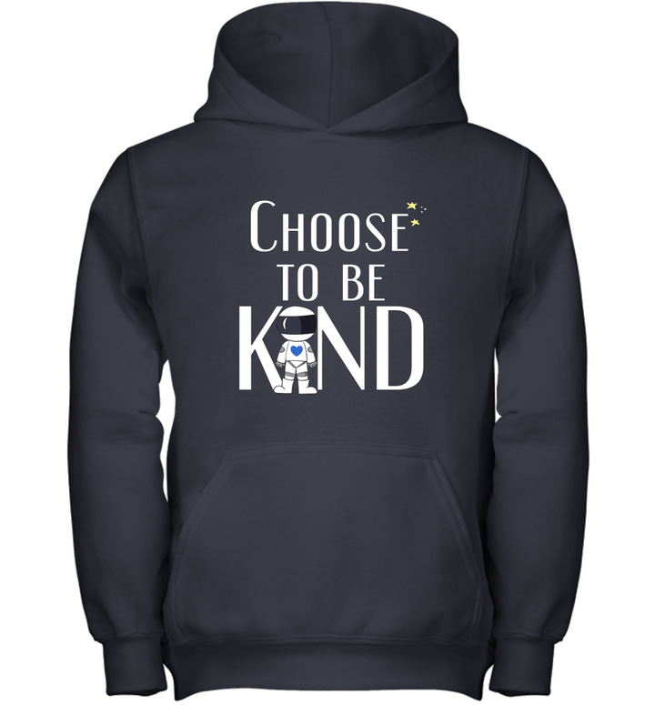 Choose to Be Kind  Wonder Positive Anti Bullying Message Youth Hoodie