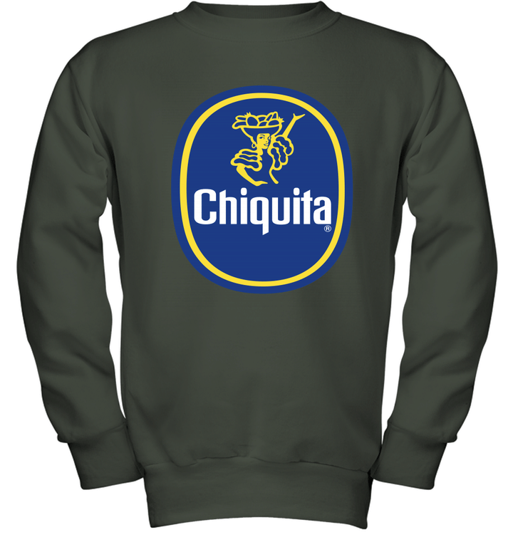 Chiquita Banana Logo Youth Crewneck Sweatshirt