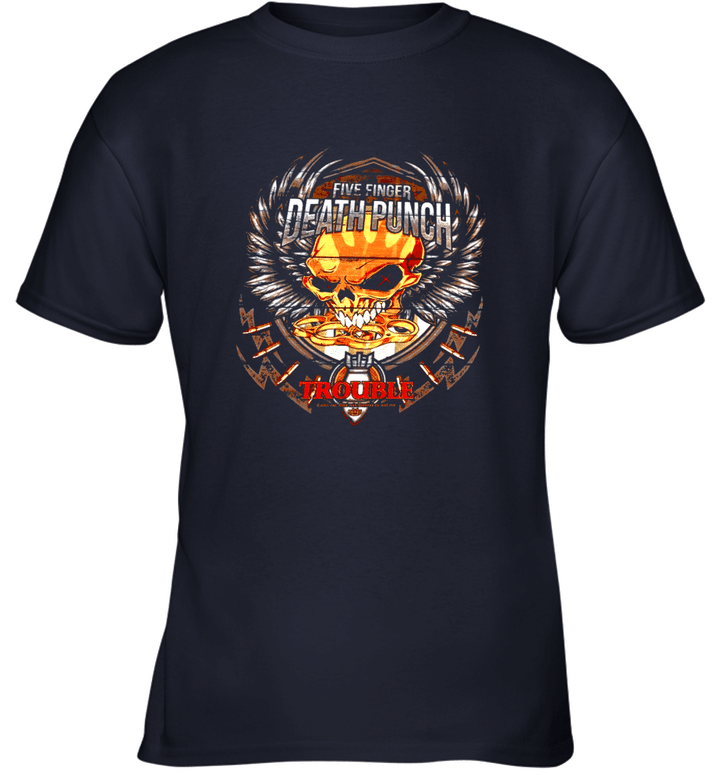 Children's Five Finger Death Punch Funny Short Sleeve T Shirt Black Youth T-Shirt