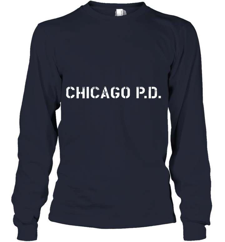 Chicago P.D. T Shirt Police Department TV Series Chicago Fire Series Hank Voight Youth Long Sleeve