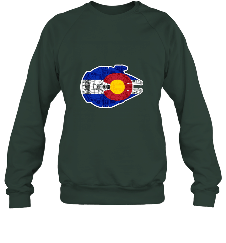 Colorado Flag and The Millennium Unisex Crewneck Sweatshirt