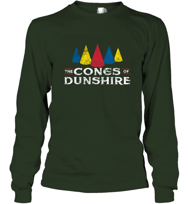Cones of Dunshire  Funny Ben Board Game Parody T Shirt Unisex Long Sleeve