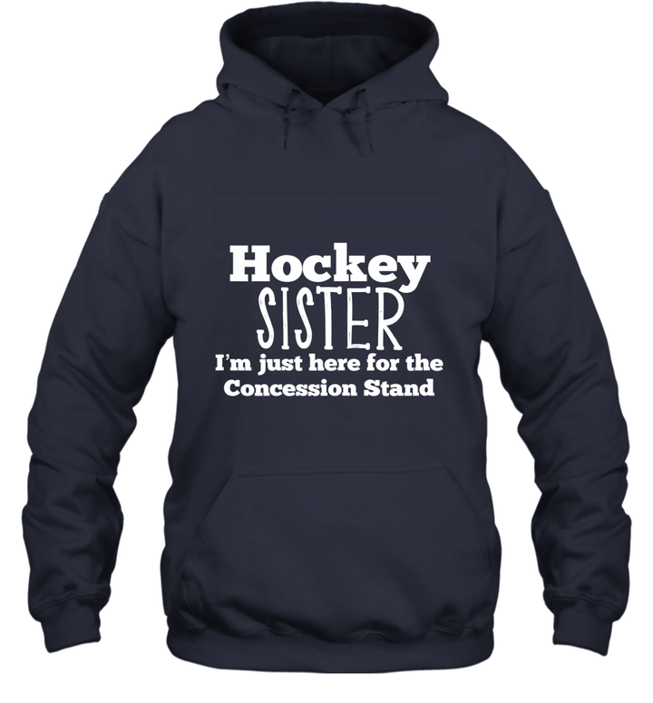 Funny Hockey Sister Girls Shirt Sibling Daughter Son Game Unisex Hoodie