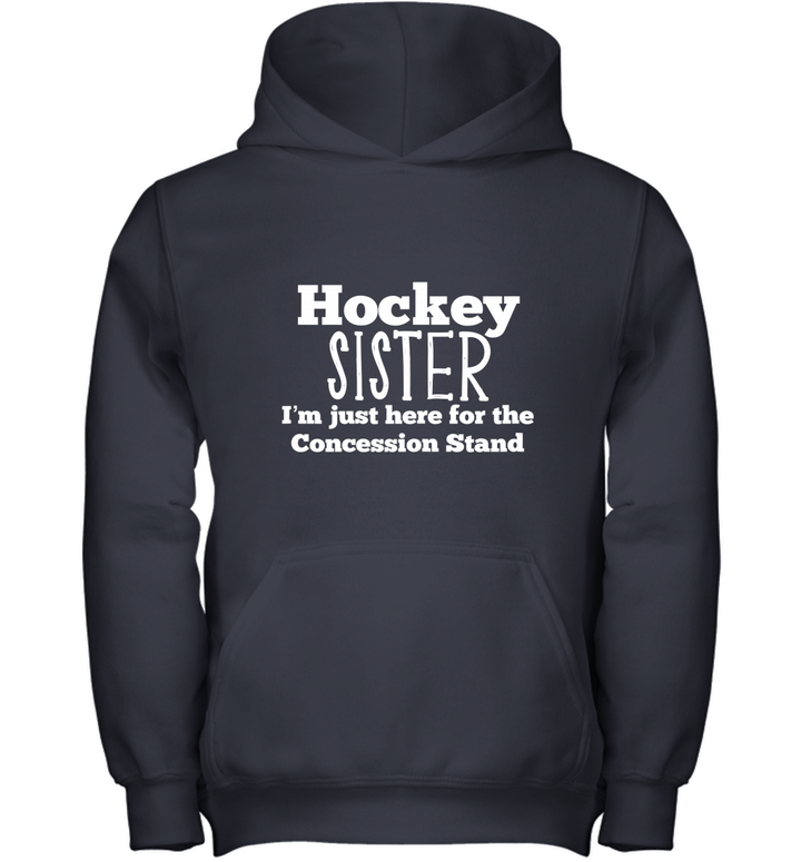 Funny Hockey Sister Girls Shirt Sibling Daughter Son Game Youth Hoodie