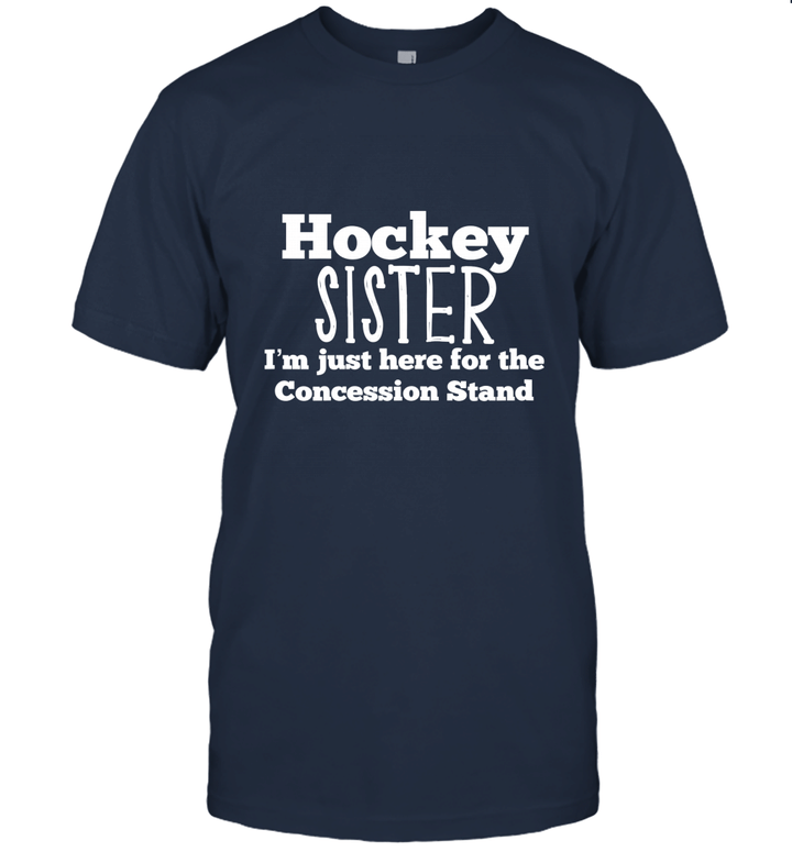 Funny Hockey Sister Girls Shirt Sibling Daughter Son Game Unisex T-Shirt