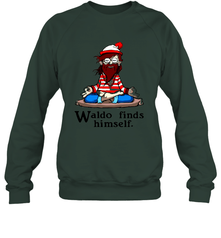 Waldo Finds Himself Funny Generic Unisex Crewneck Sweatshirt