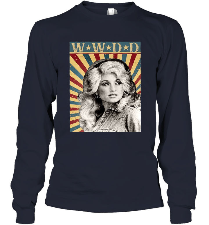 Vote Dolly For President Vintage Youth Long Sleeve