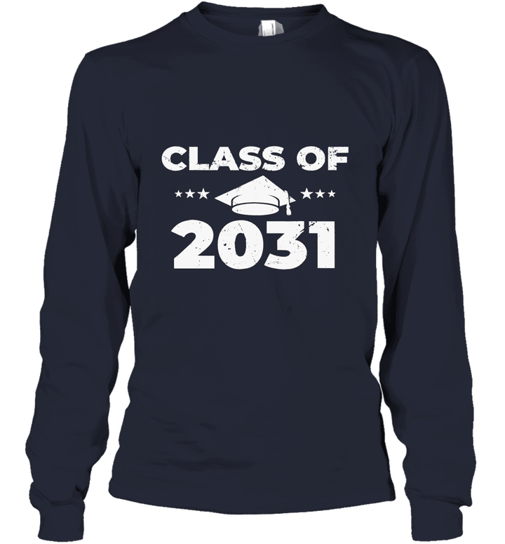 Class of 2031 First Day of School T Shirt Youth Long Sleeve
